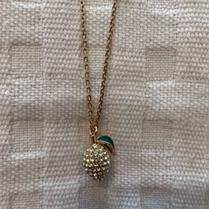 Kate Spade lemon necklace and earrings. Selling as a set